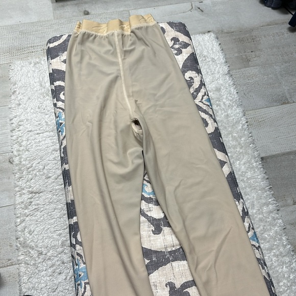 Marena- Beige Small, high waist zipperless calf length compression garment - Picture 3 of 4